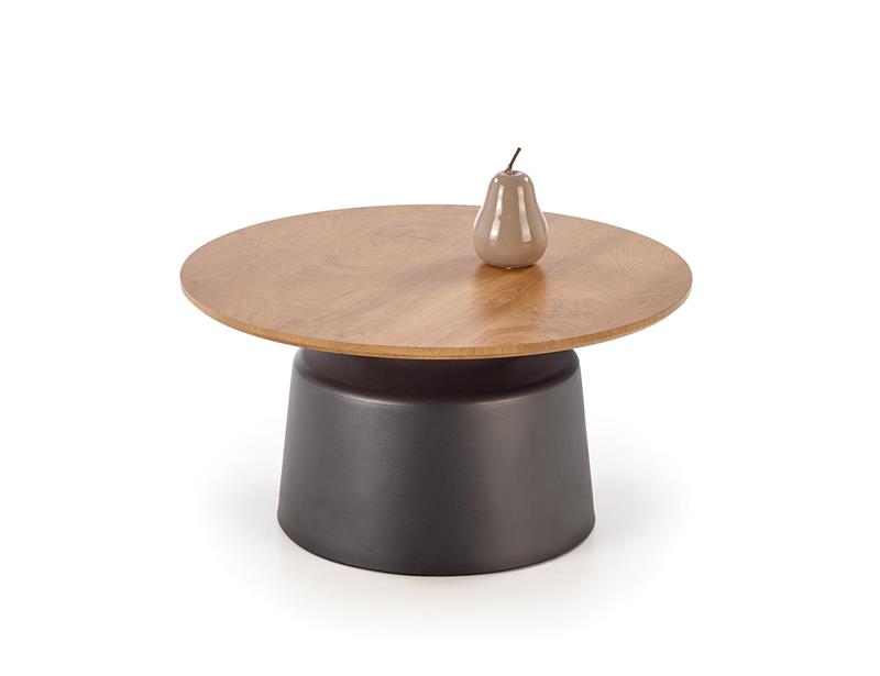 MALOMI sada 2 konferenčných stolíkov, prírodná/čierna