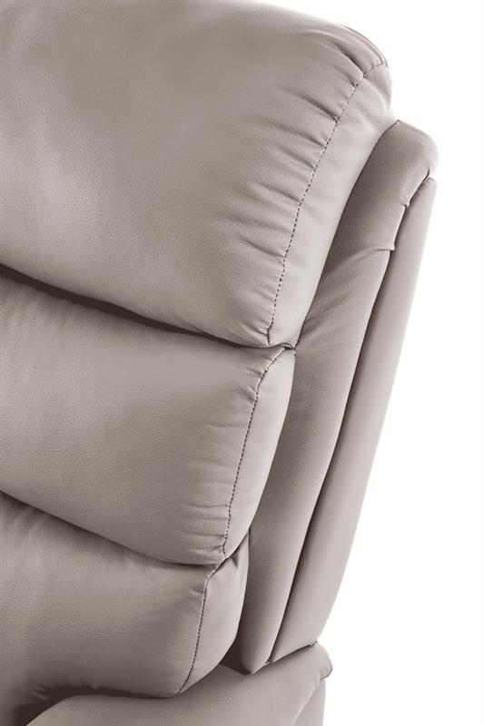 PERUS oddychové polohovateľné kreslo, eko koža béžová