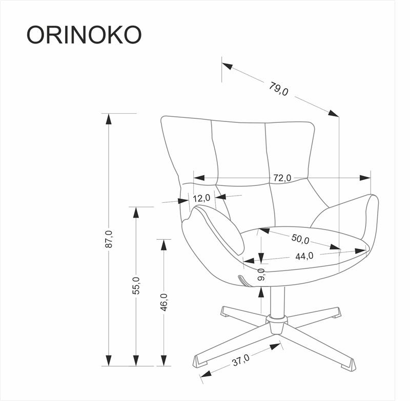 ORINOKO relaxačné kreslo, béžové
