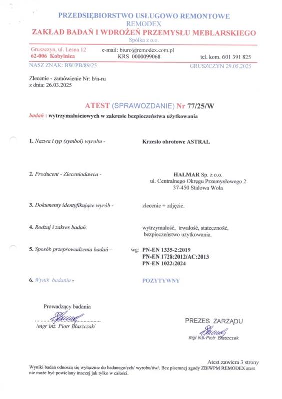 ASTRAL kancelárska stolička čierny