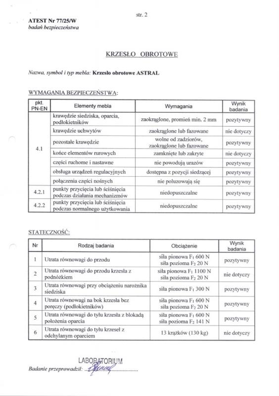 ASTRAL kancelárska stolička čierny