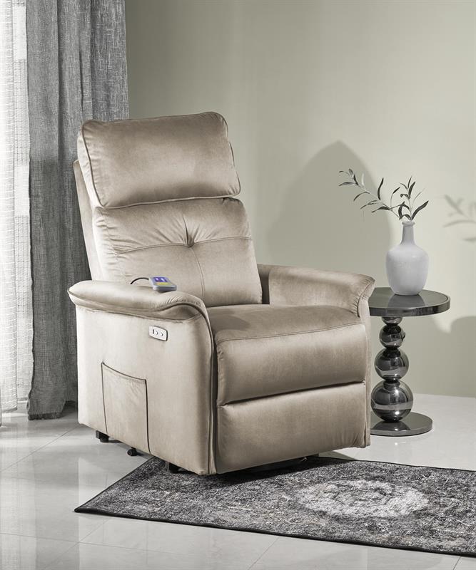 SEMIR 2 relaxačné kreslo, béžové