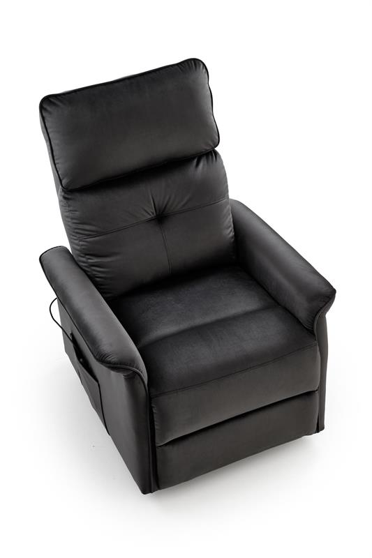 SEMIR 2 relaxačné kreslo, čierne