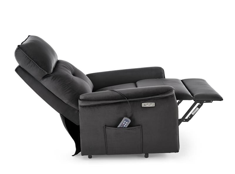 SEMIR 2 relaxačné kreslo, čierne