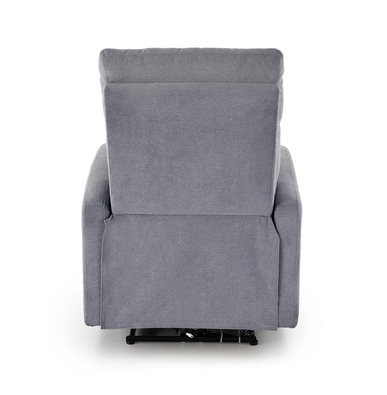 CARINIO relaxačné kreslo sivý