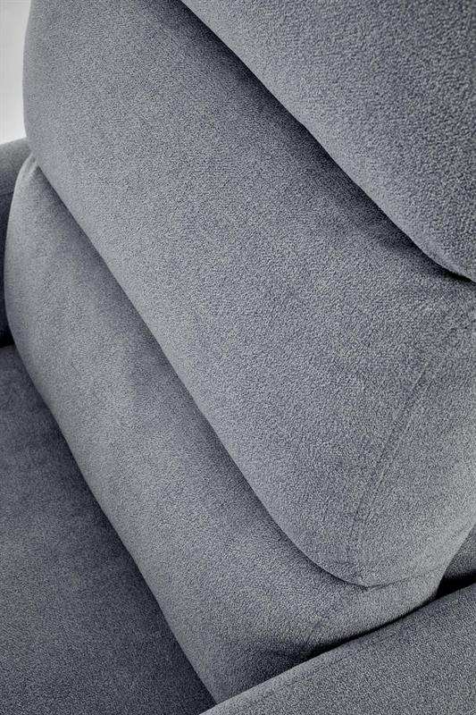 CARINIO relaxačné kreslo sivý