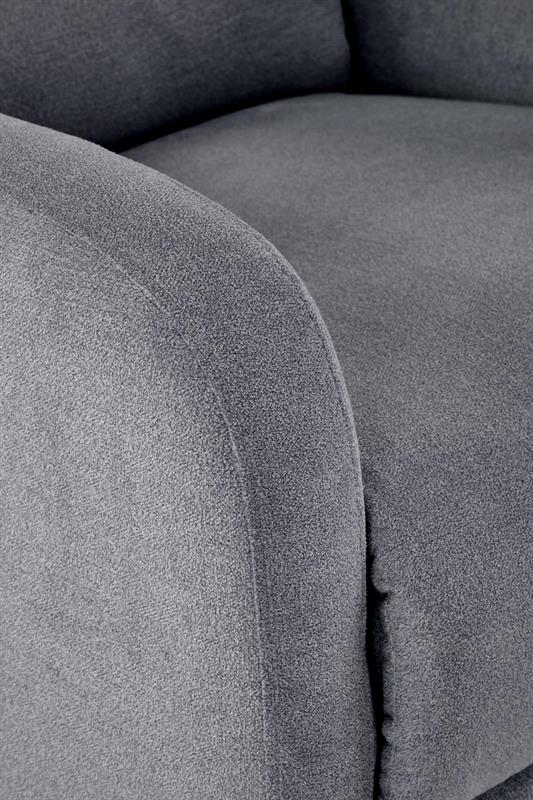 CARINIO relaxačné kreslo sivý