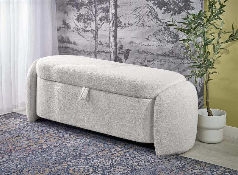 FICARIA lavica s úložným priestorom, krémová