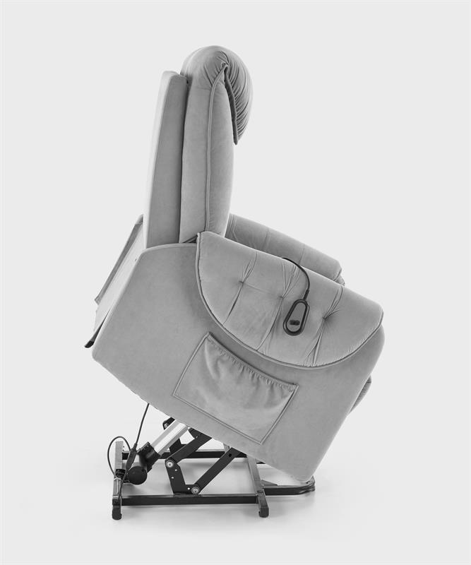 HORTON oddychové kreslo, látka MAVEL sivá 14