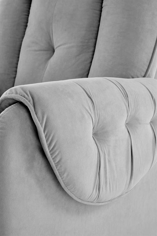 HORTON oddychové kreslo, látka MAVEL sivá 14