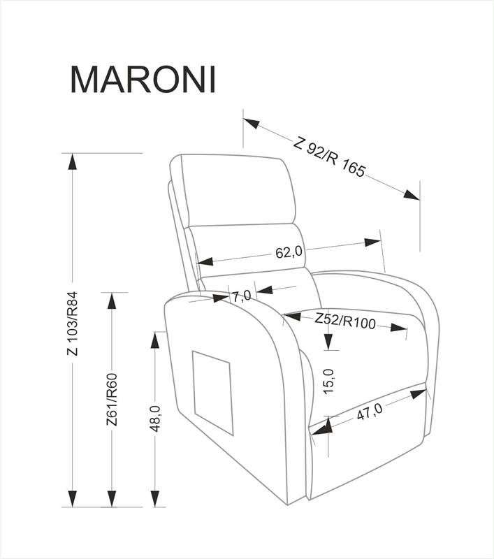Kancelárske kreslo MARONI – sivé