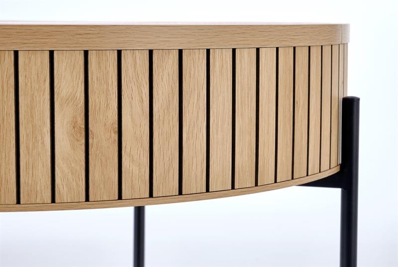 DANTE sada 2 konferenčných stolíkov, prírodná/čierna