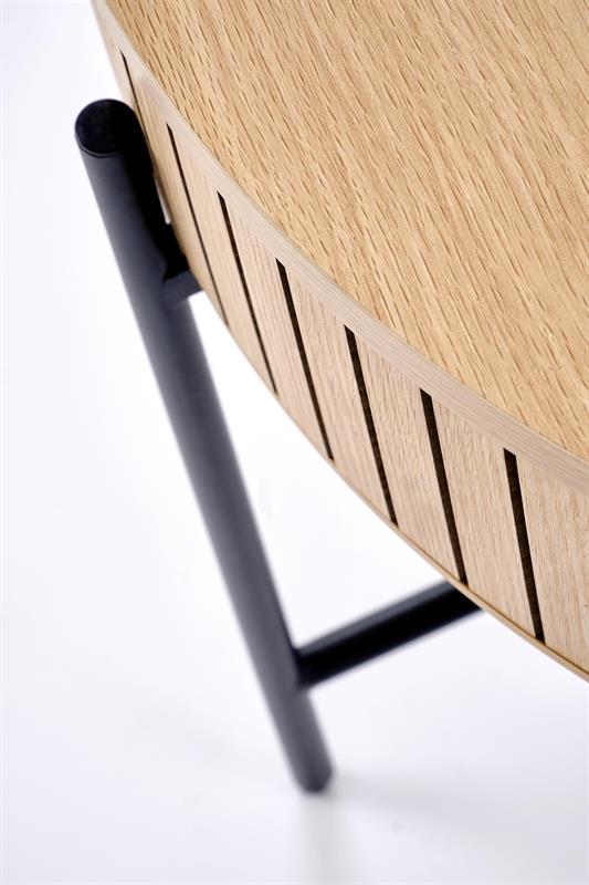 DANTE sada 2 konferenčných stolíkov, prírodná/čierna