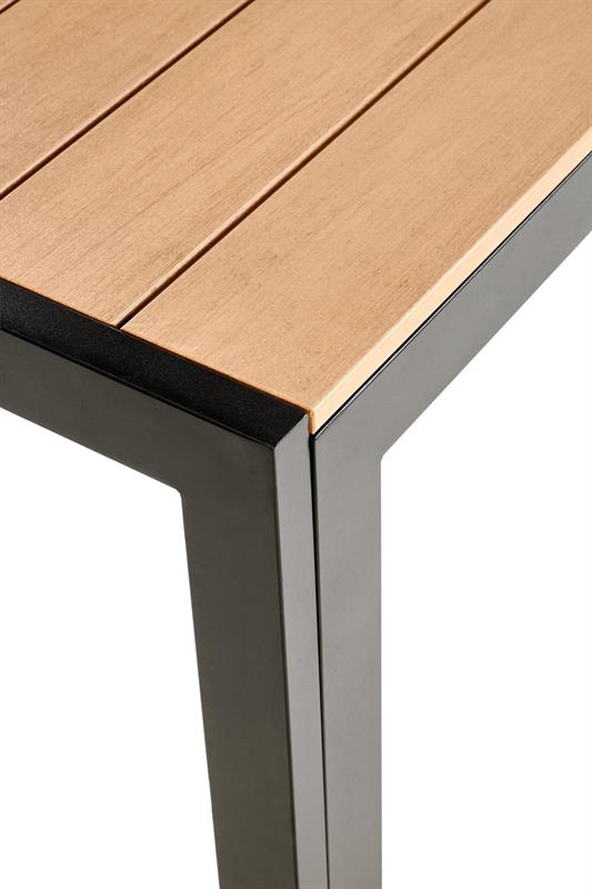 Záhradný stôl FIERRO – čierny / sivý