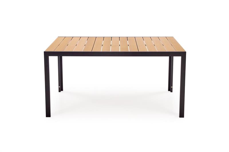 Záhradný stôl FIERRO – čierny / sivý