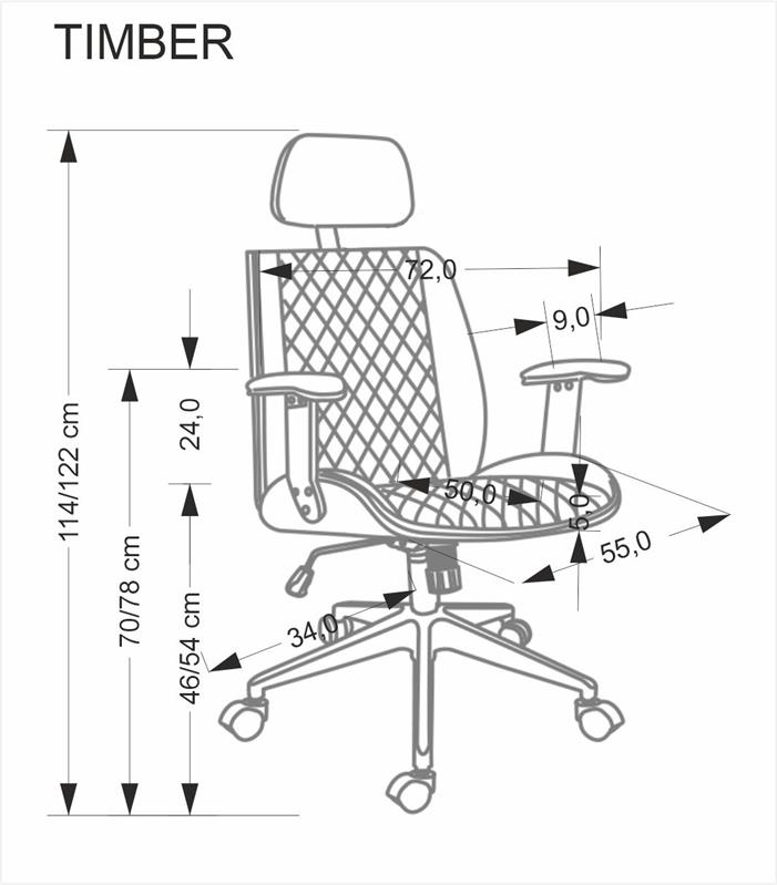 Kancelárske kreslo TIMBER – béžové
