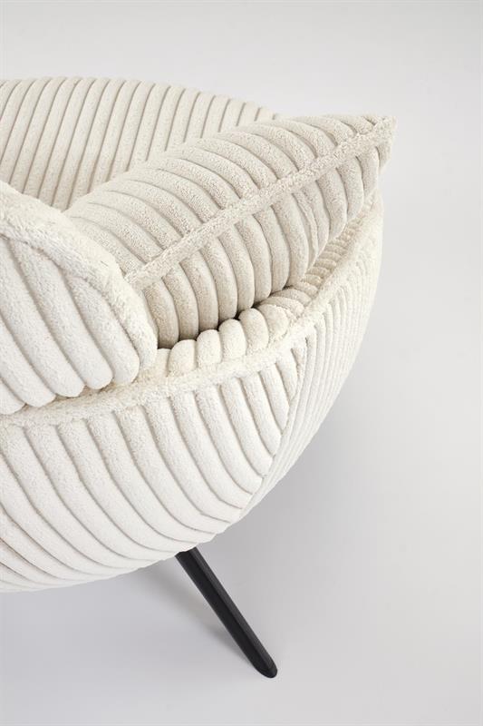 MERRY 2 relaxačné kreslo, látka/oceľ, krémová