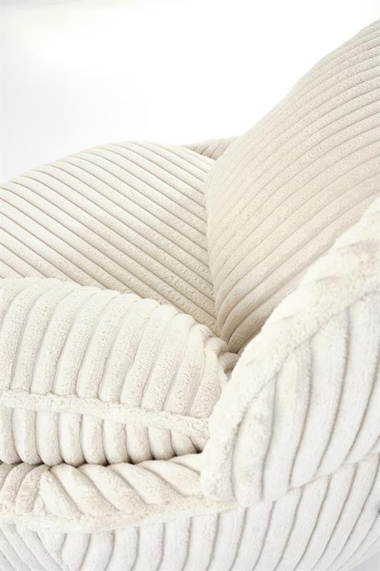 MERRY 2 relaxačné kreslo, látka/oceľ, krémová