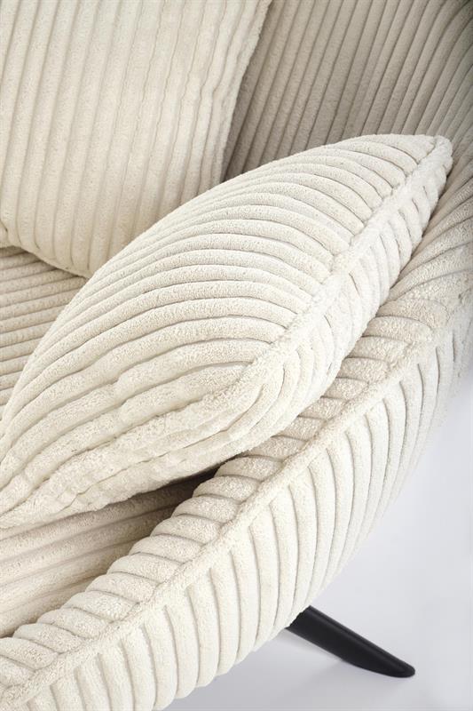 MERRY 2 relaxačné kreslo, látka/oceľ, krémová