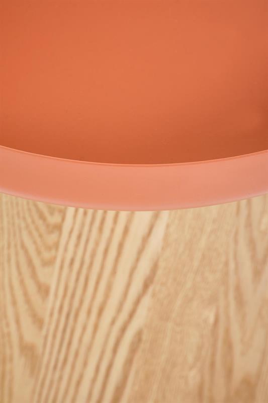 GINA konferenčný stolík 40/42cm, MDF+dyha, prírodná / škoricová