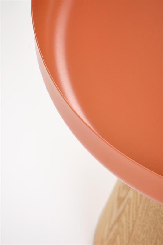 GINA konferenčný stolík 40/42cm, MDF+dyha, prírodná / škoricová