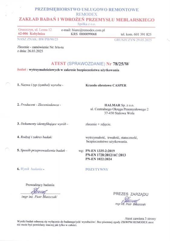 CASPER kancelár.kreslo otočné s mechanizmom, čierne