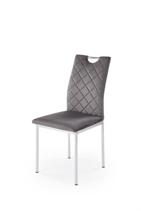 K578 jedálenská stolička sivý / strieborný