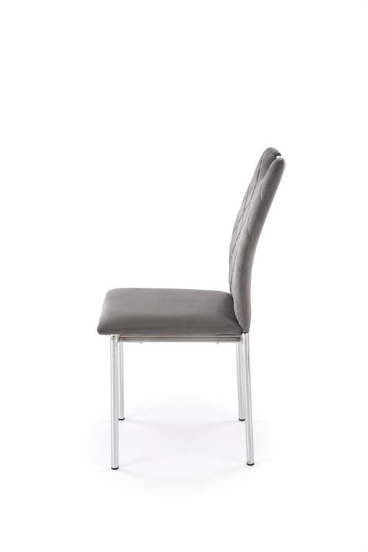 K578 jedálenská stolička sivý / strieborný