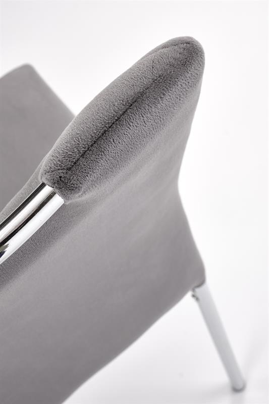 K578 jedálenská stolička sivý / strieborný