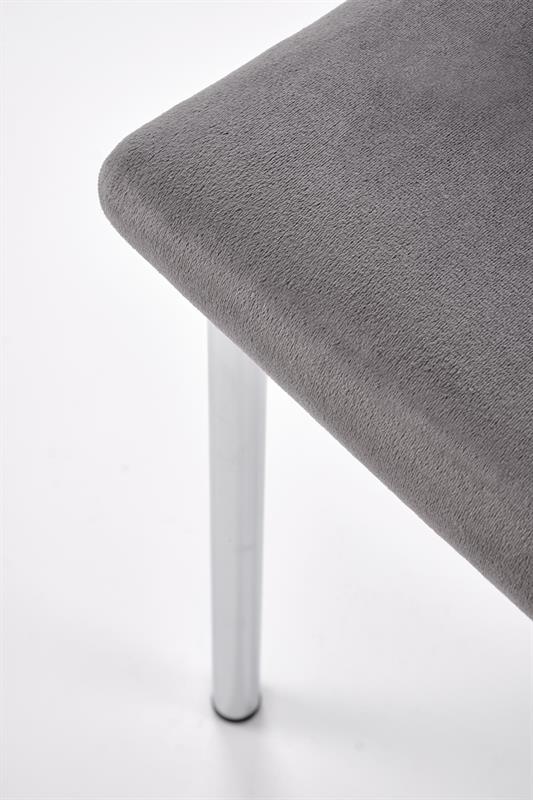 K578 jedálenská stolička sivý / strieborný