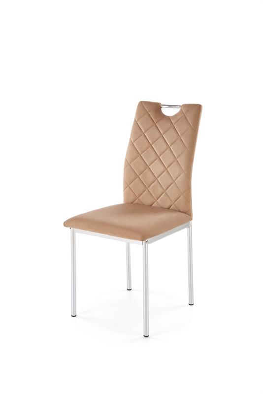 K578 jedálenská stolička, béžová/strieborná