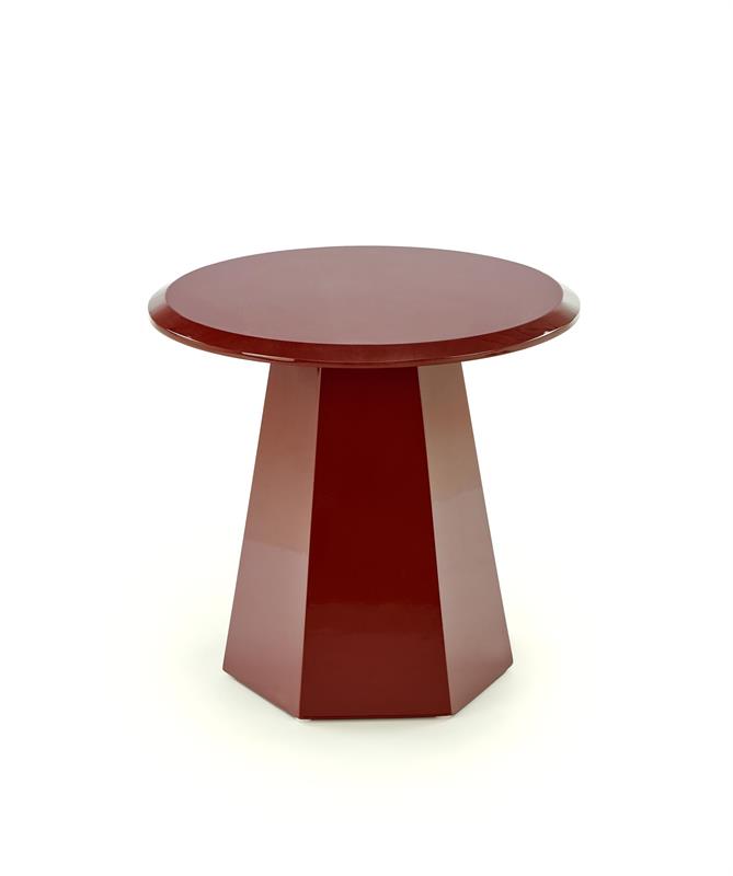 LOCA konferenčný stolík pr.50/47cm, bordová