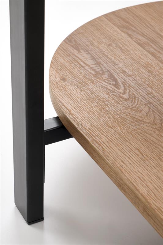 KAMALA konferenčný stolík, prírodný/čierny