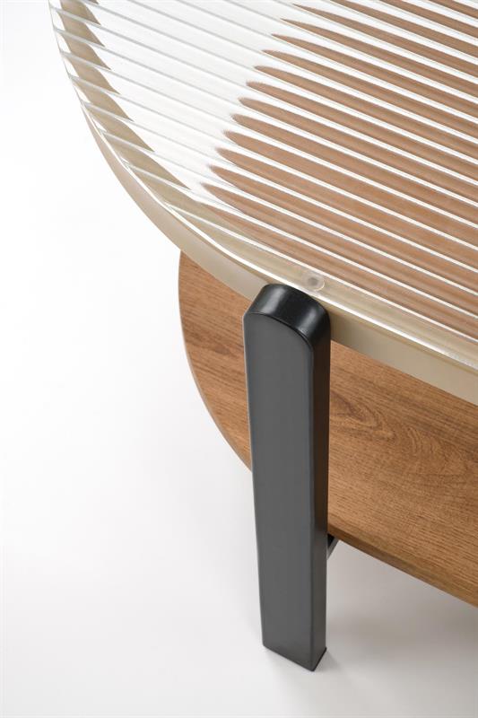 KAMALA konferenčný stolík, prírodný/čierny