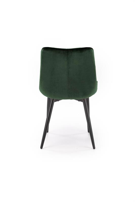K580 jedálenská stolička, látka VELVET 57 tm.zelená
