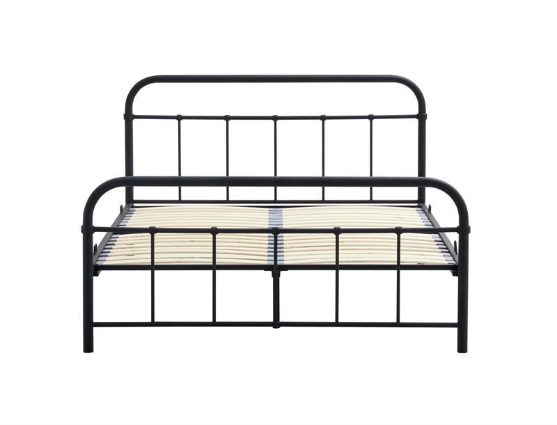 Manželská posteľ LINDA 140x200 – čierna