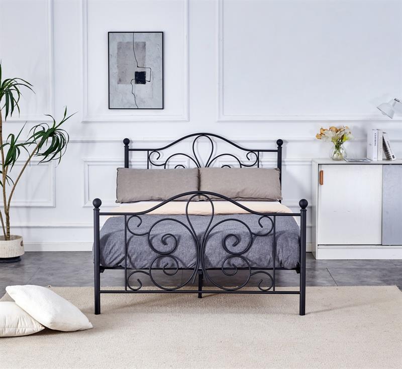 PANAMA 140x200cm posteľ, kov čierna farba