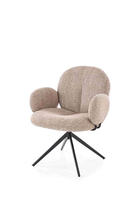 K568 jedálenská stolička, tmavobéžová