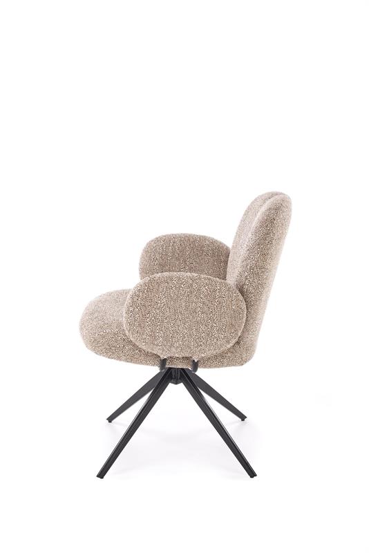 K568 jedálenská stolička, tmavobéžová