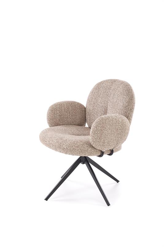 K568 jedálenská stolička, tmavobéžová