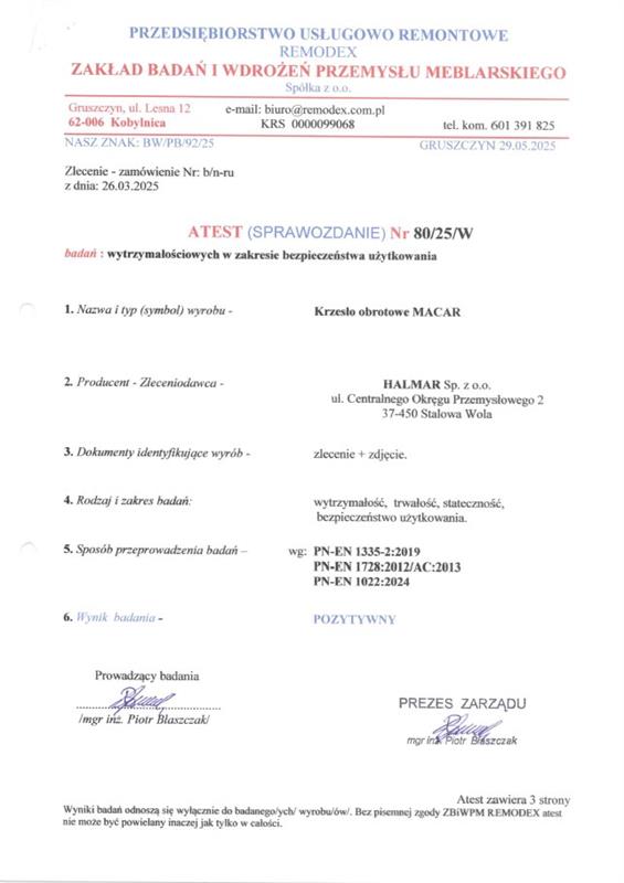 MACAR kancelárska stolička, čierna