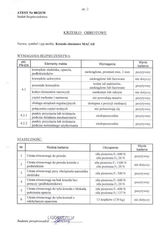 MACAR kancelárska stolička, čierna