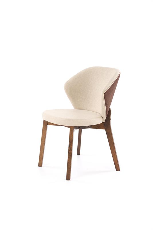 K583 jedálenská stolička, orech/hnedá/béžová