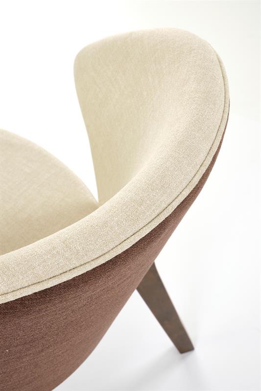 K583 jedálenská stolička, orech/hnedá/béžová