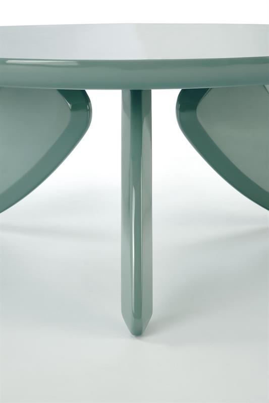 SORAYA 2 konferenčný stolík pr.80/36 cm, sv.modrá