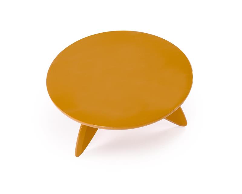 SORAYA 2 konferenčný stolík pr.80/36 cm, horčicová