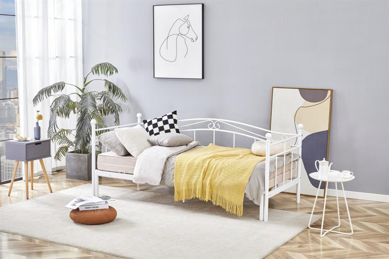 ARIZA posteľ s prístelkou, biela