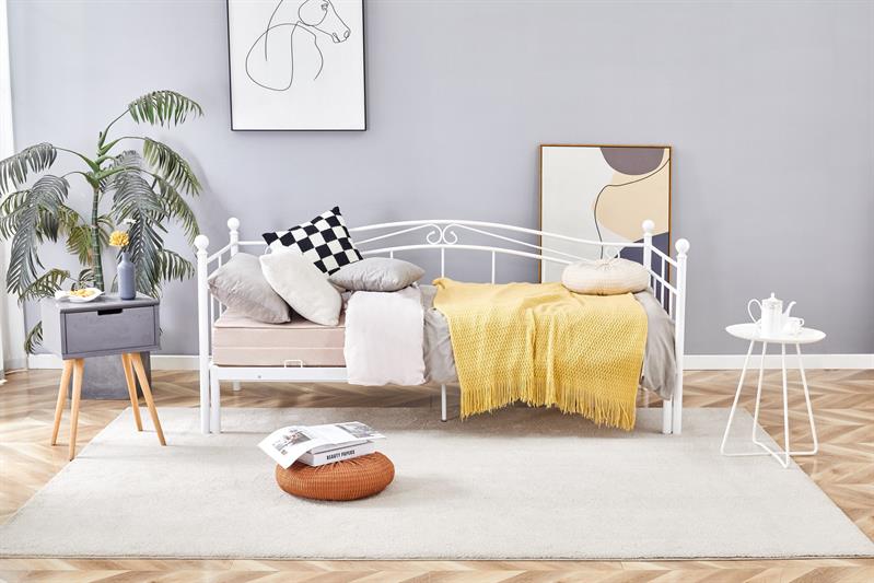 ARIZA posteľ s prístelkou, biela