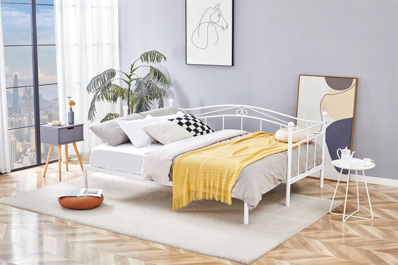 ARIZA posteľ s prístelkou, biela