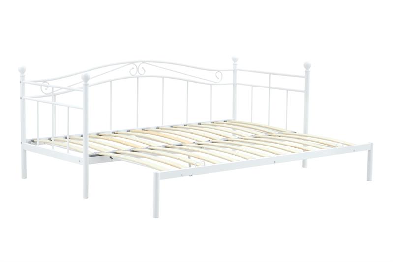 ARIZA posteľ s prístelkou, biela